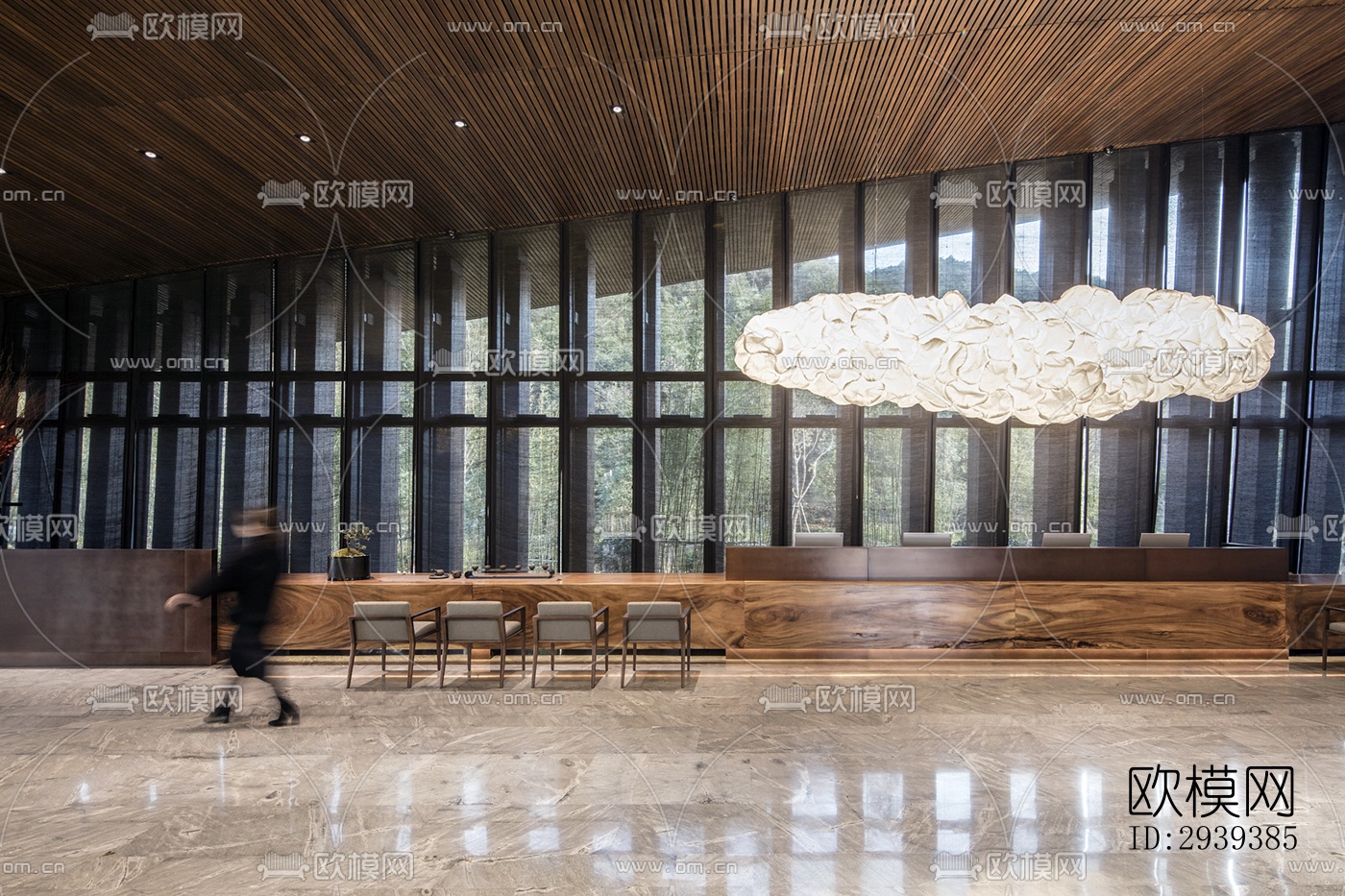 新中式酒店民宿效果图下载（渲染图5）