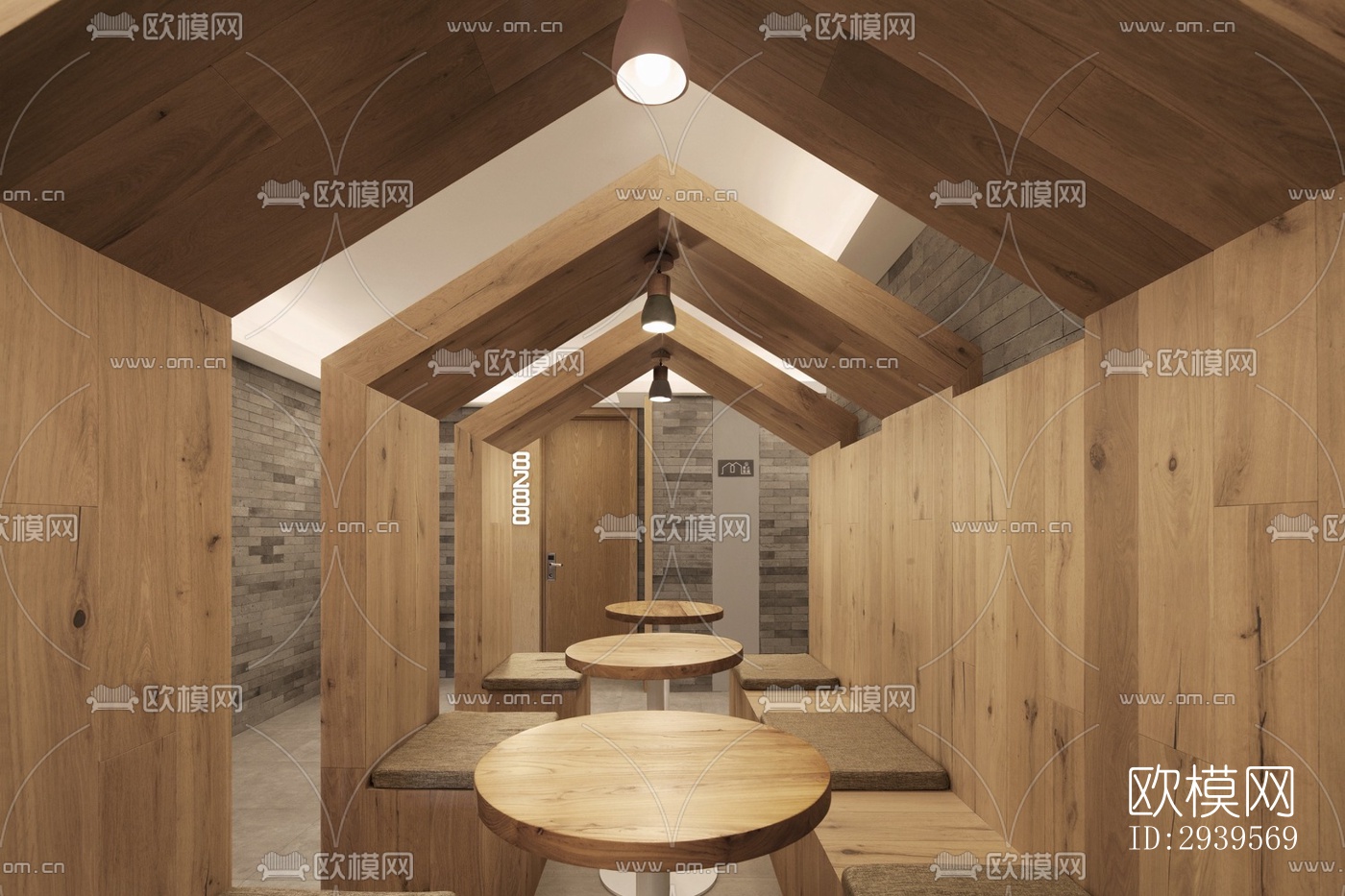 现代酒店民宿效果图下载（渲染图4）