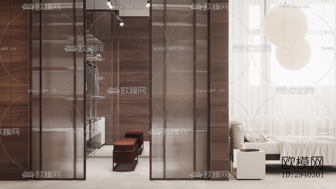 现代平层效果图下载（渲染图2）