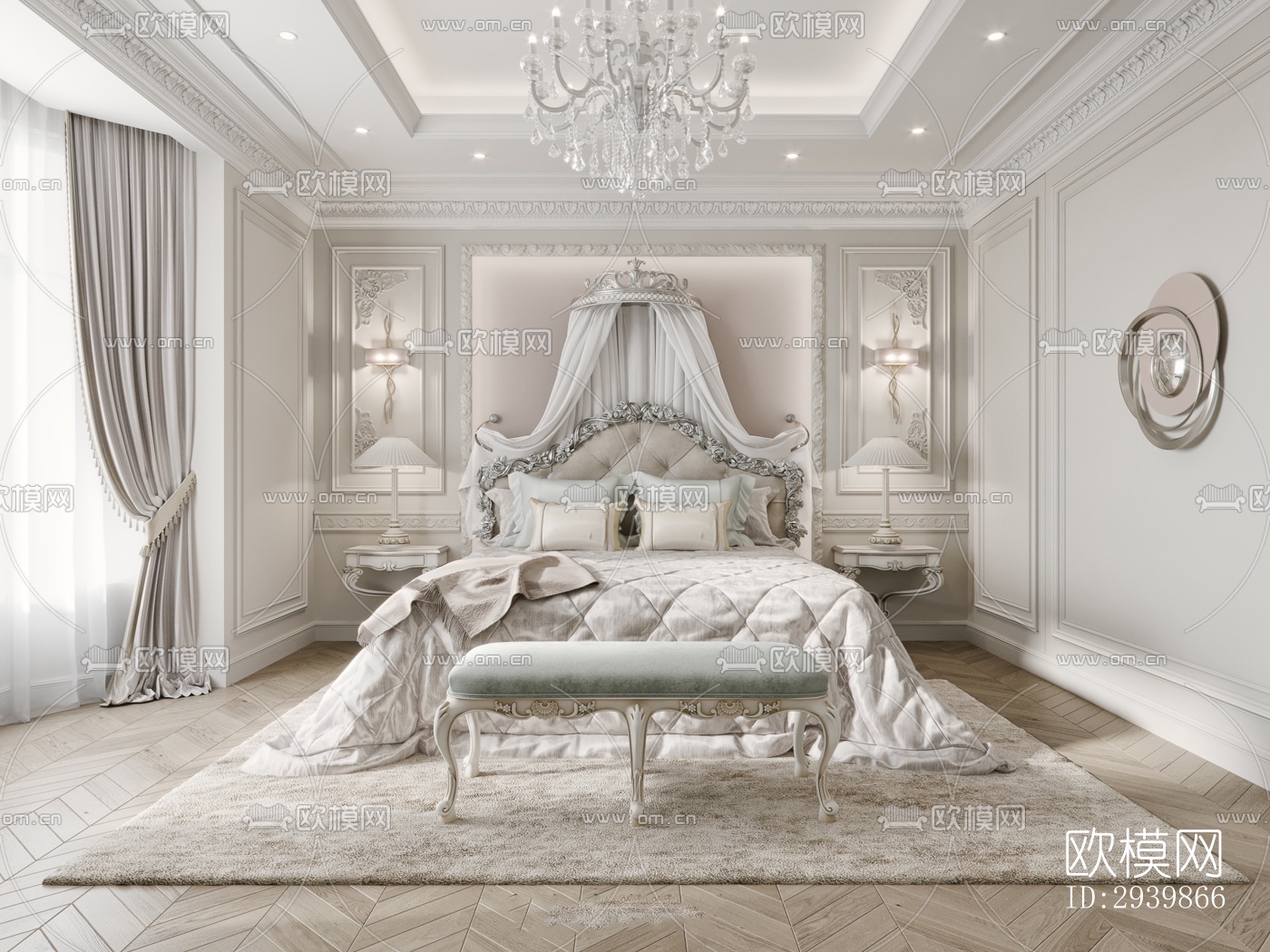 法式别墅效果图下载（渲染图12）