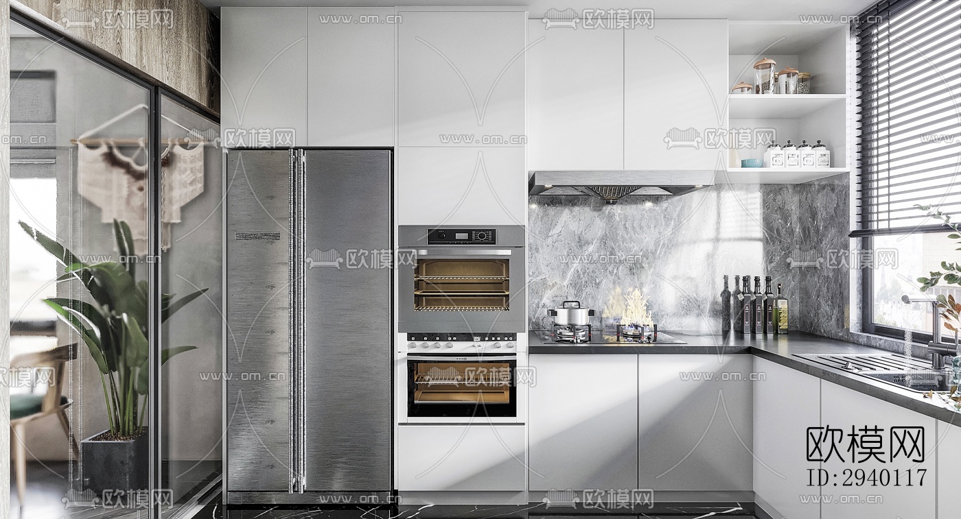 北欧平层效果图下载（渲染图5）