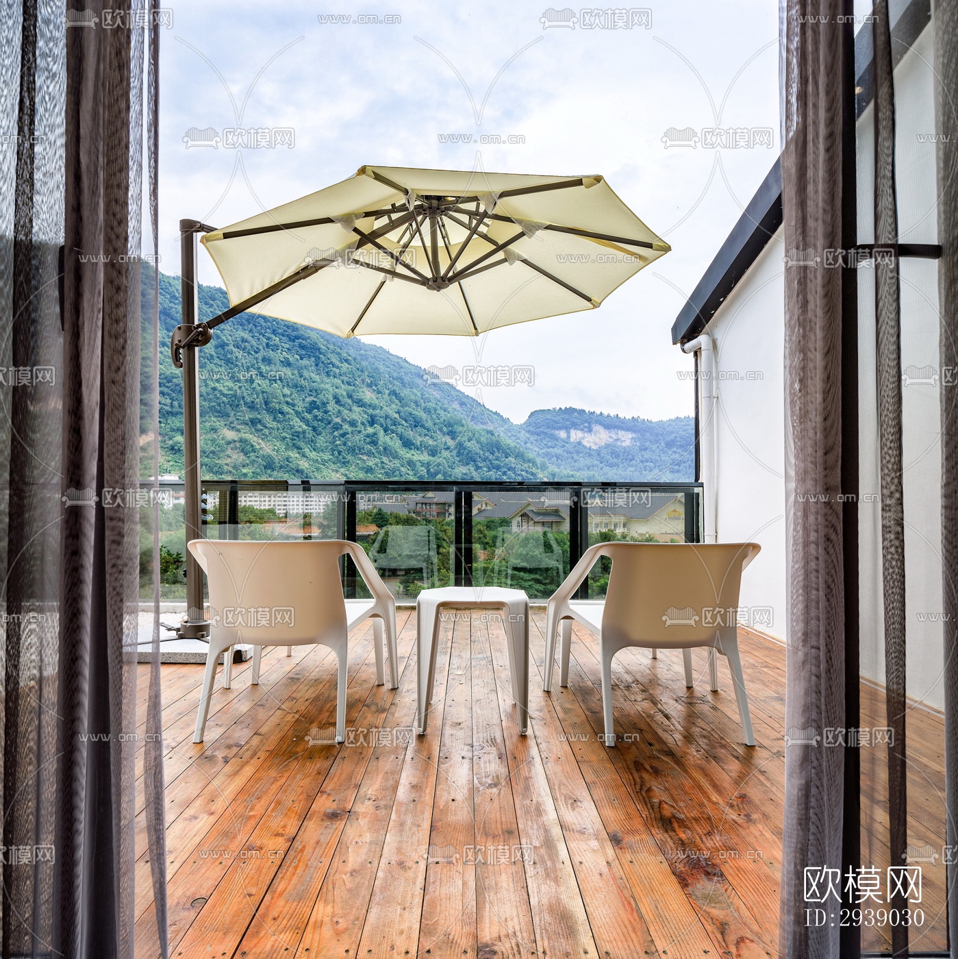 侘寂酒店民宿效果图下载（渲染图2）