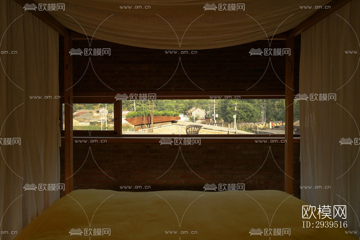 现代酒店民宿效果图下载（渲染图2）