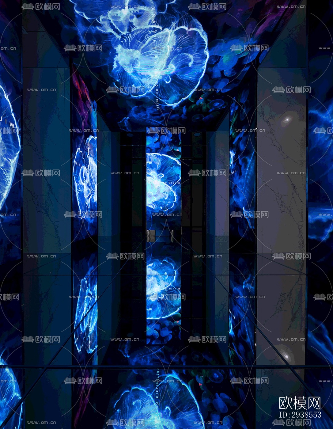 工业风展览展厅效果图下载（渲染图1）