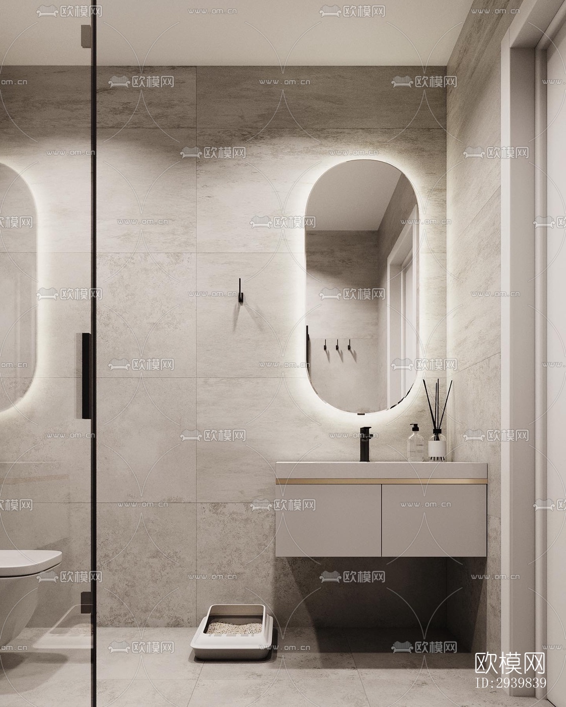 现代公寓效果图下载（渲染图14）