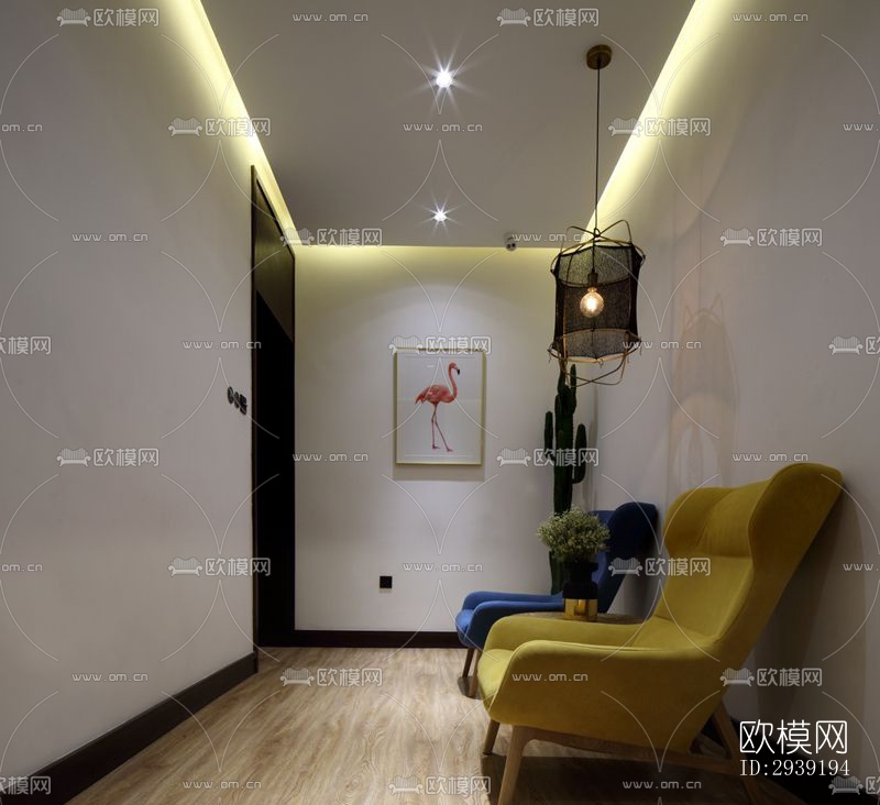 后现代酒店民宿效果图下载（渲染图10）