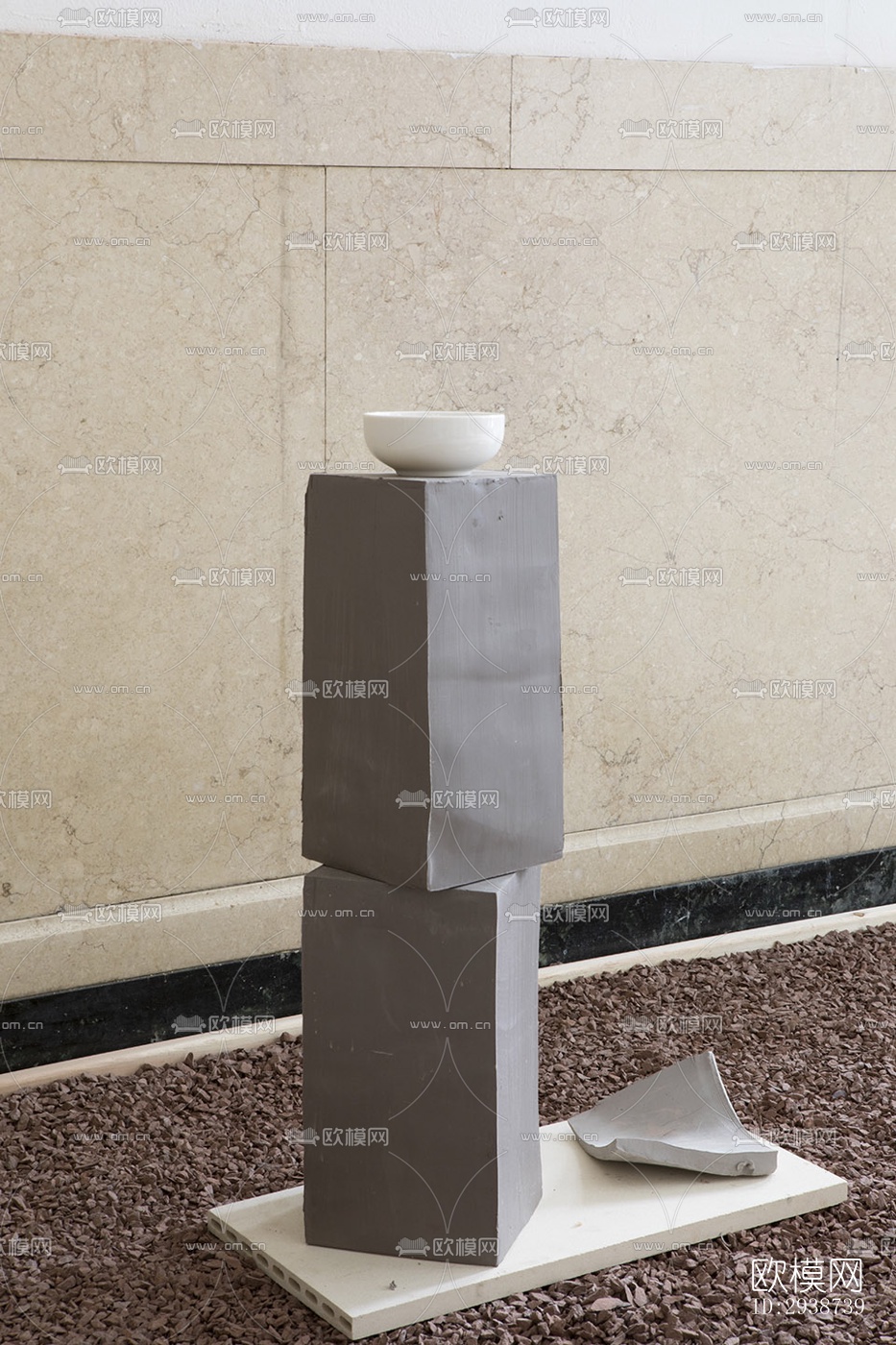 现代展览展厅效果图下载（渲染图12）