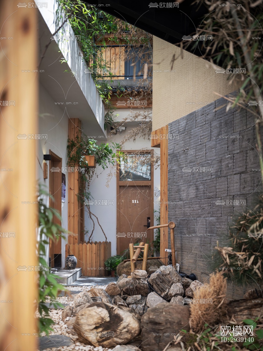 北欧酒店民宿效果图下载（渲染图1）