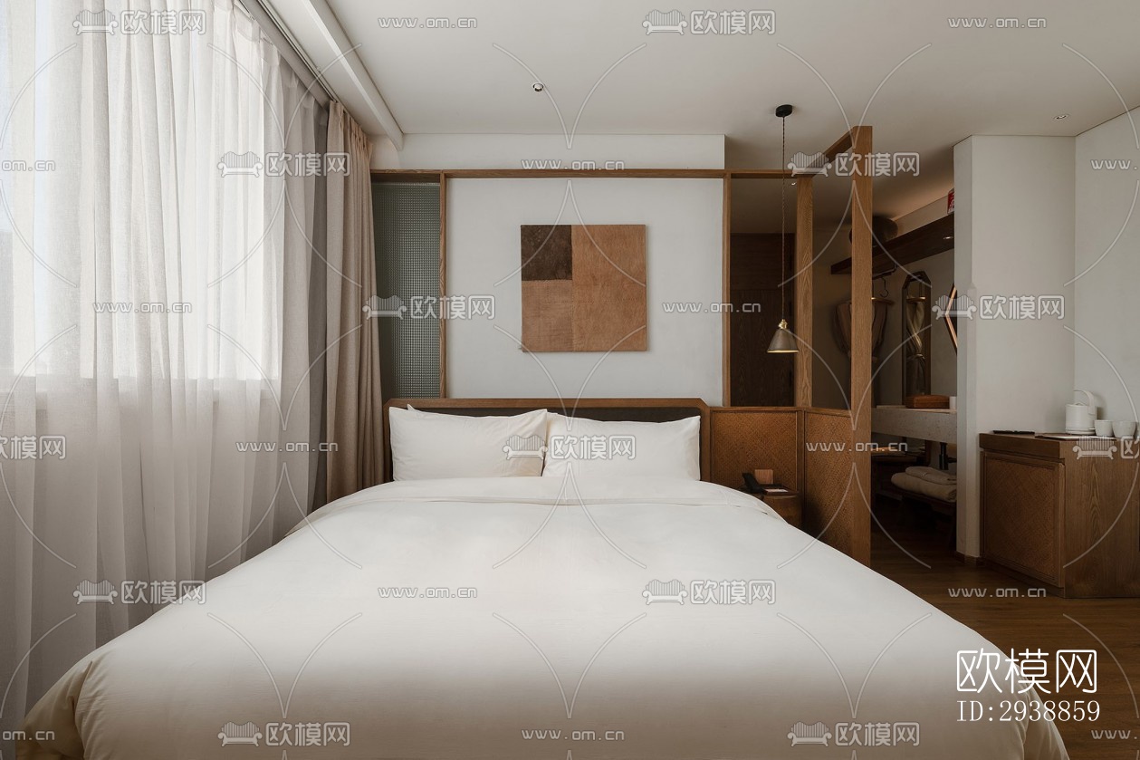 中式酒店民宿效果图下载（渲染图9）