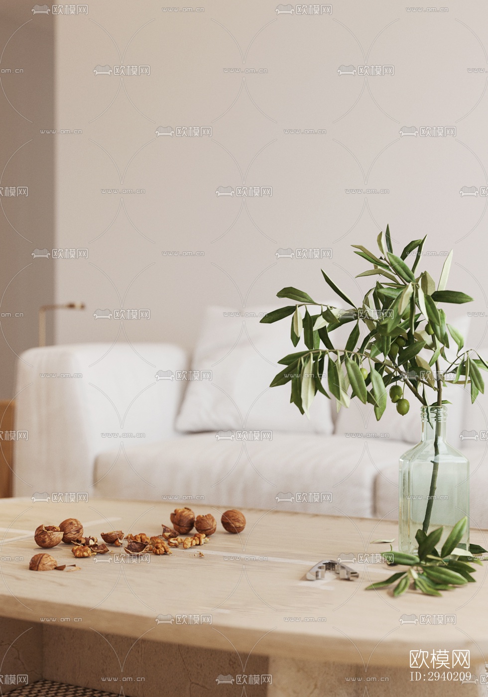 日式平层效果图下载（渲染图6）