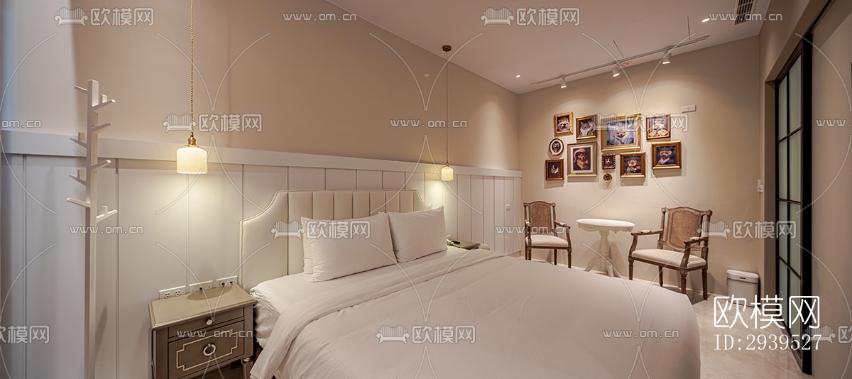 现代酒店民宿效果图下载（渲染图8）