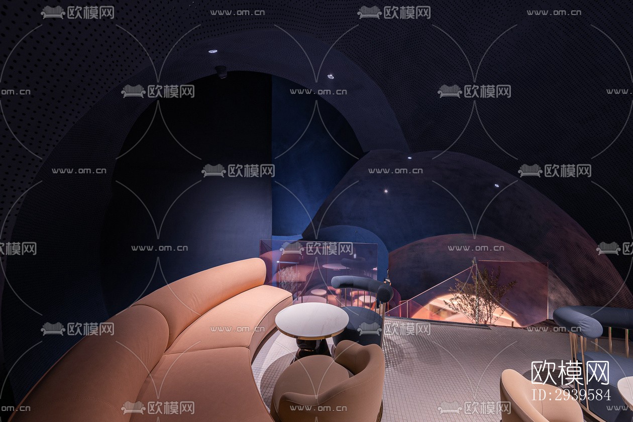 现代酒店民宿效果图下载（渲染图2）