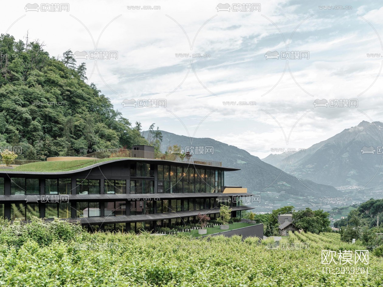 后现代酒店民宿效果图下载（渲染图15）