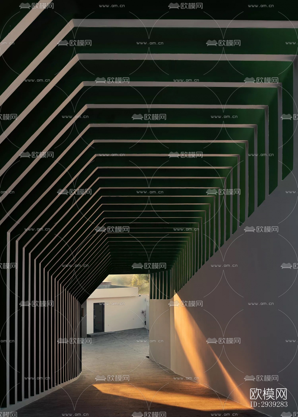 新中式酒店民宿效果图下载（渲染图16）