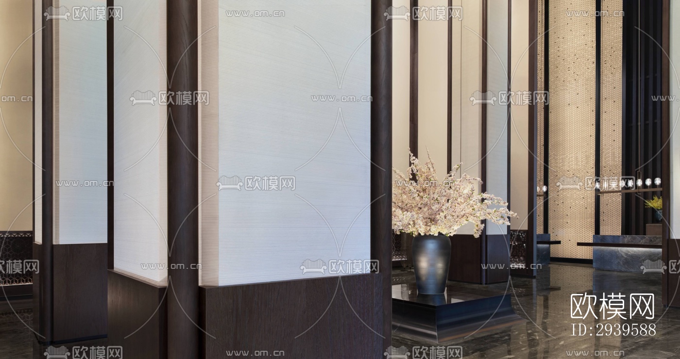 现代酒店民宿效果图下载（渲染图15）