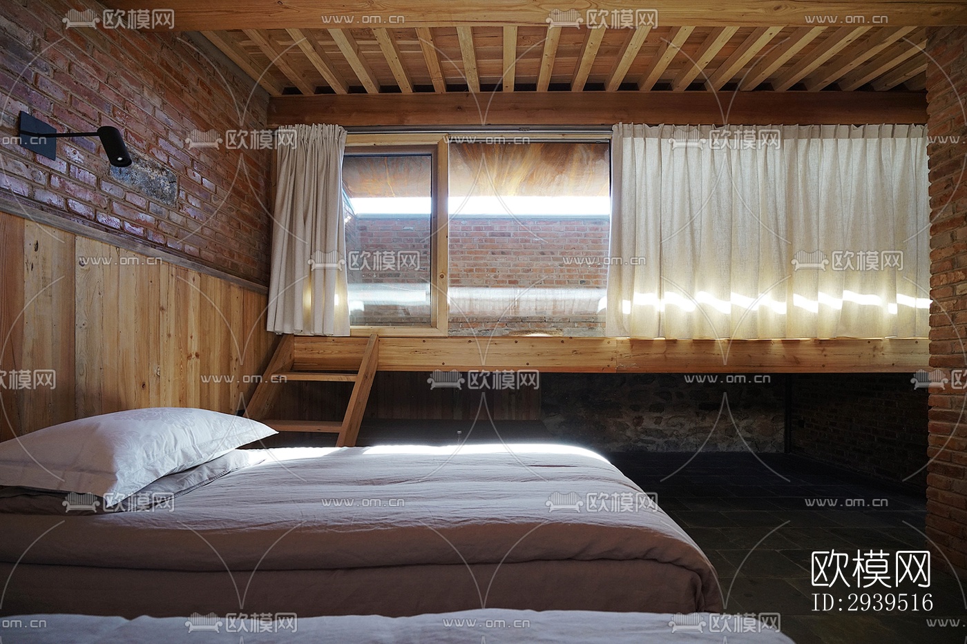 现代酒店民宿效果图下载（渲染图5）