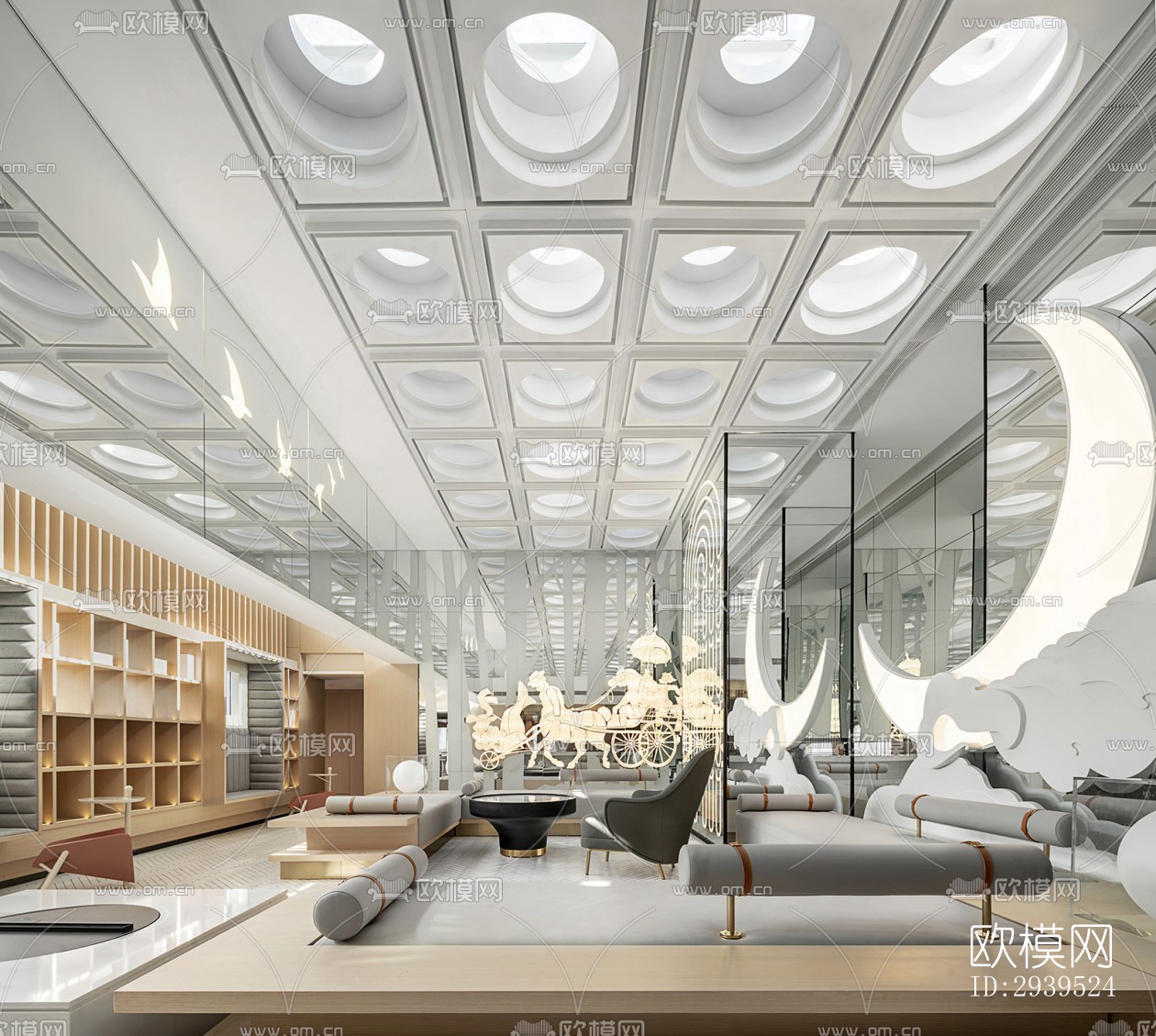 现代酒店民宿效果图下载（渲染图6）