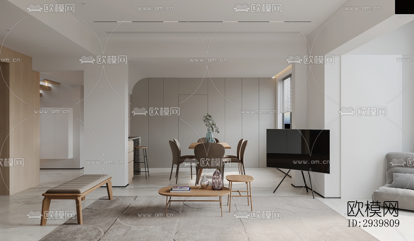 北欧公寓效果图下载（渲染图10）