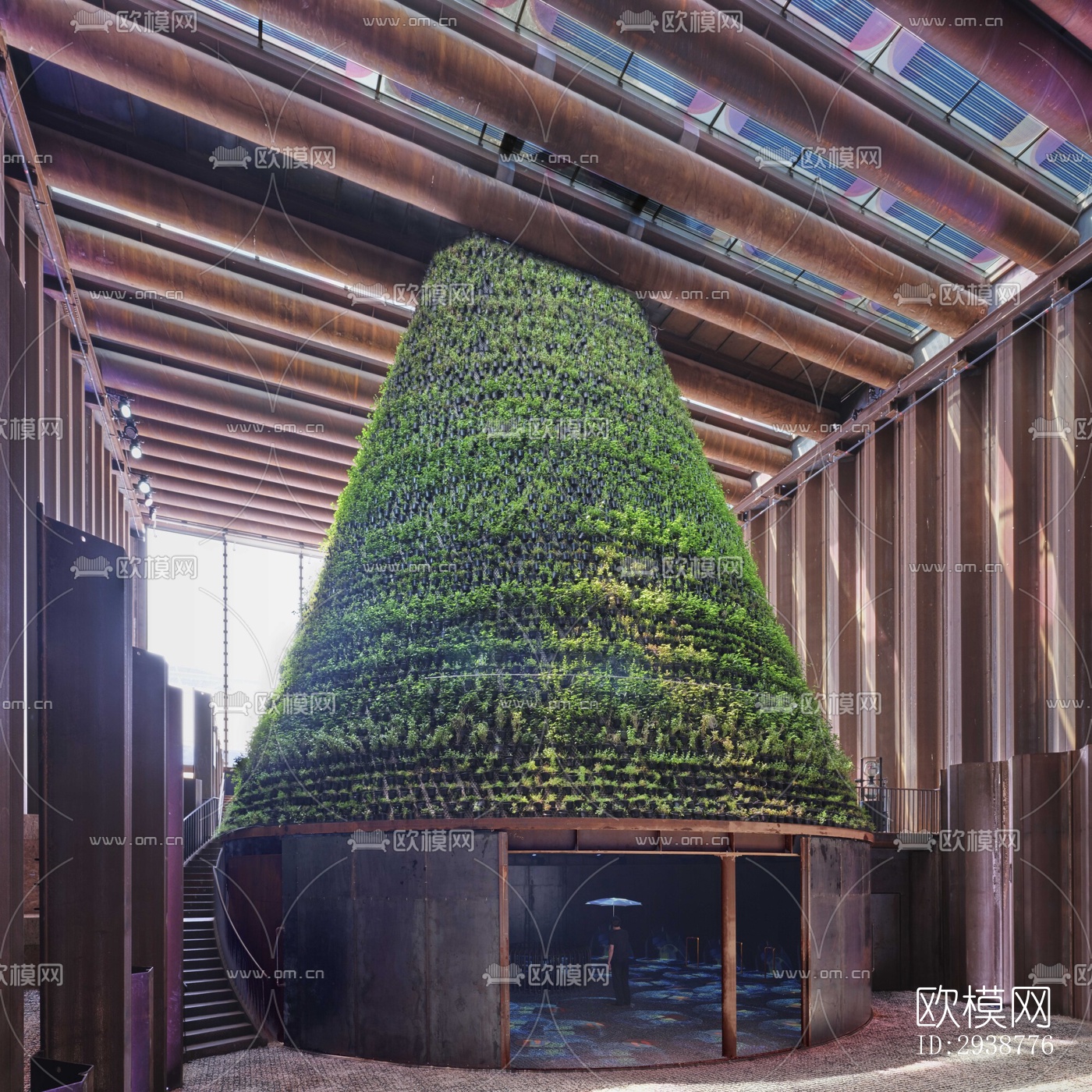 现代展览展厅效果图下载（渲染图9）