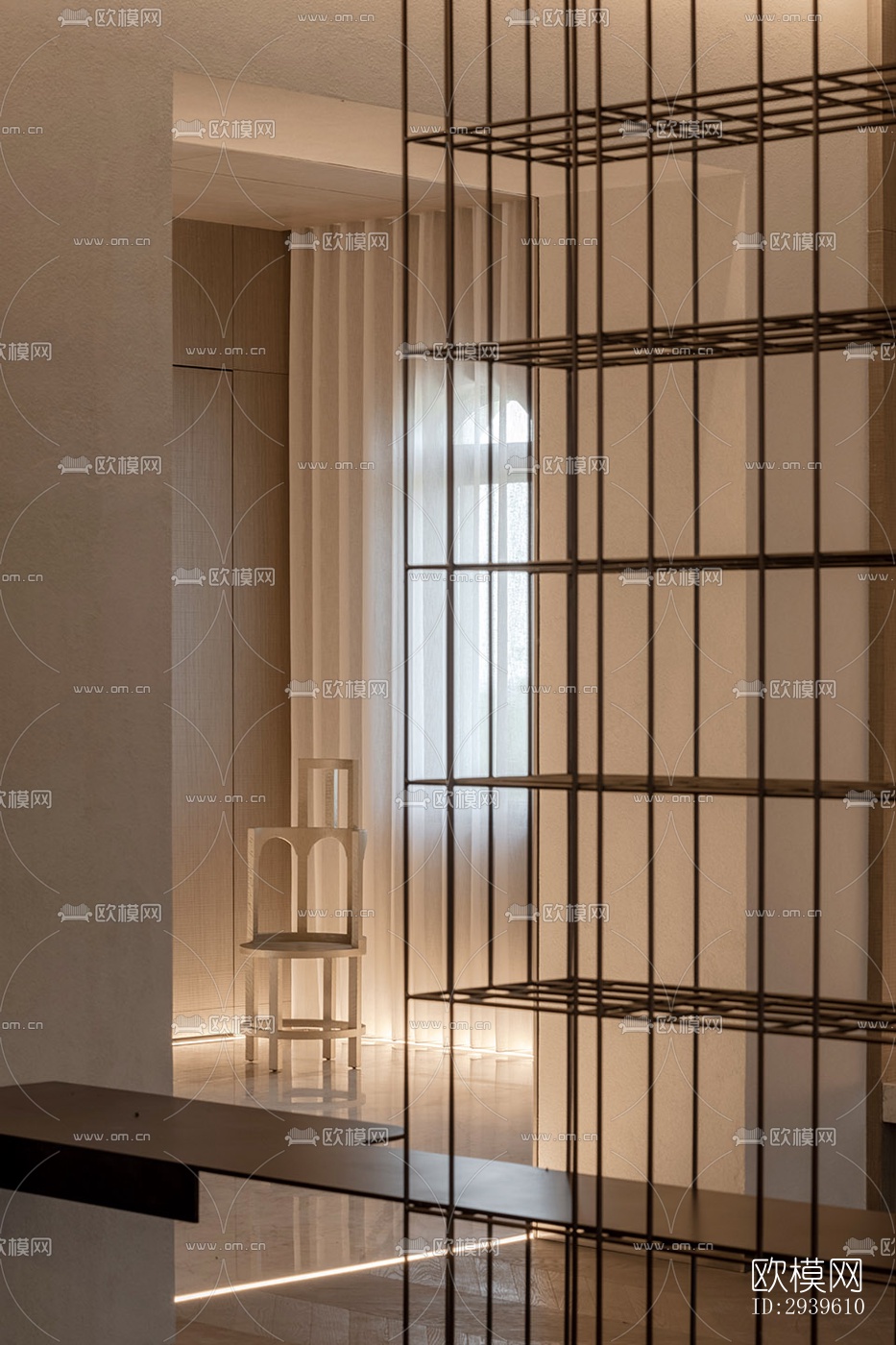 现代酒店民宿效果图下载（渲染图10）