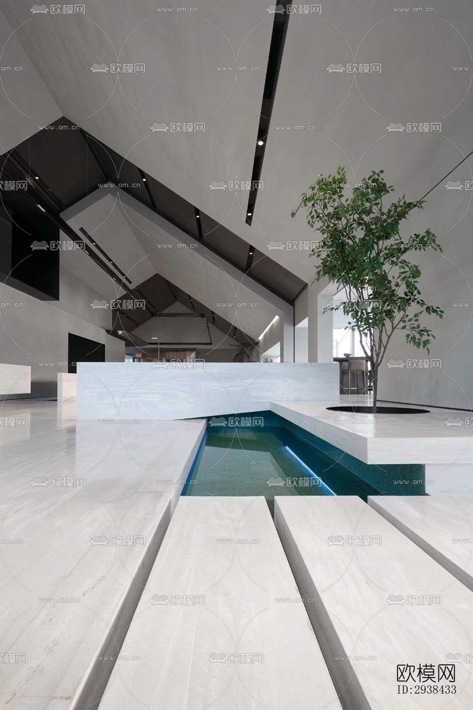 新中式售楼处效果图下载（渲染图19）