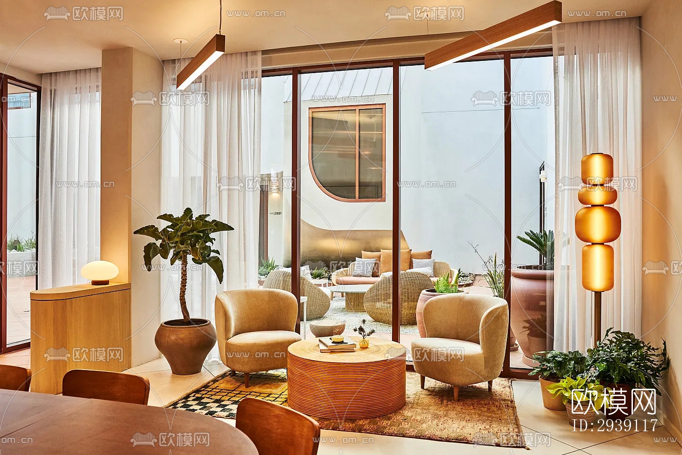 北欧酒店民宿效果图下载（渲染图12）