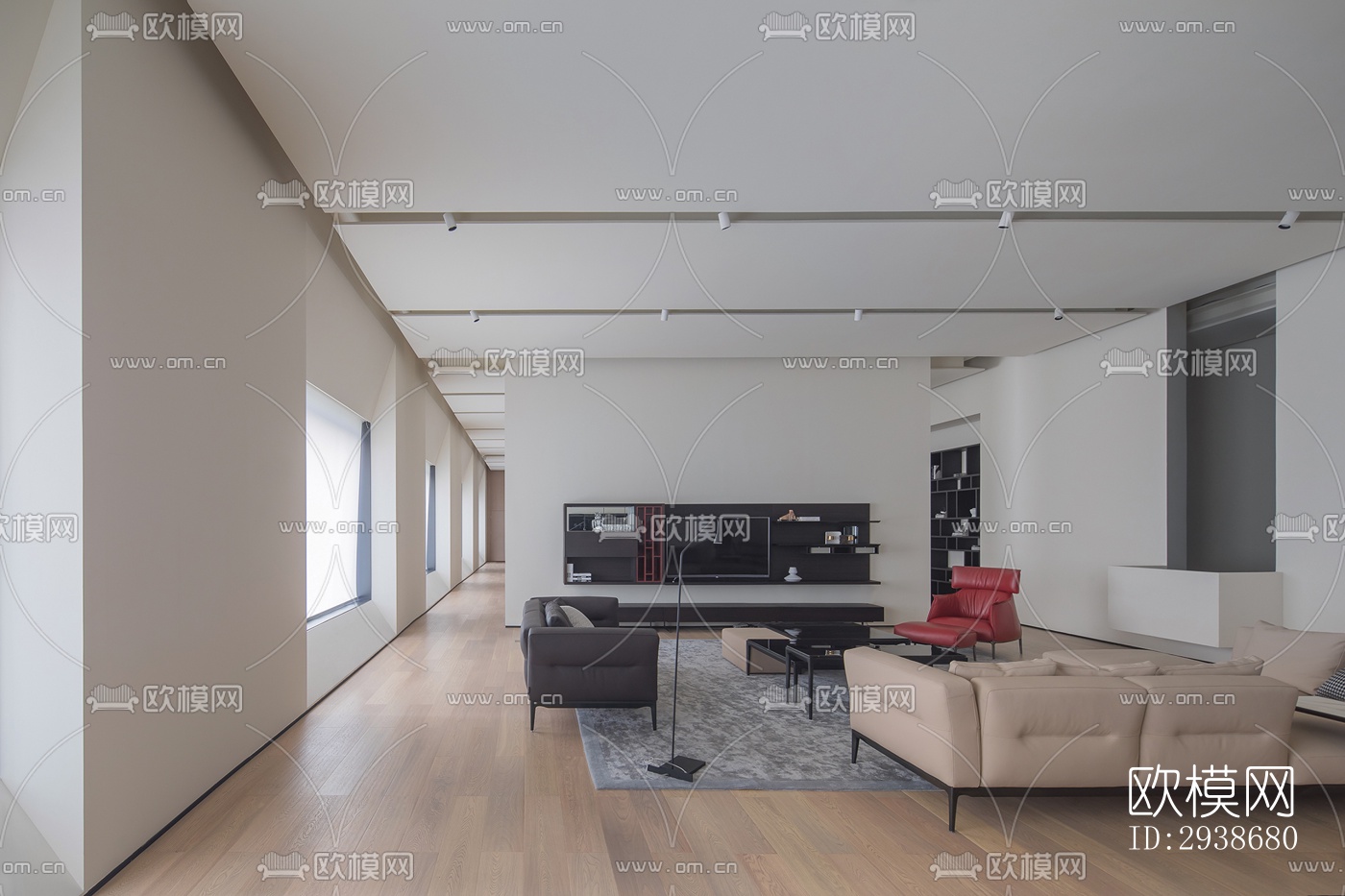 现代展览展厅效果图下载（渲染图10）