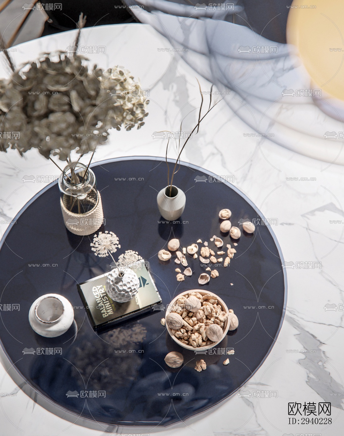 法式平层效果图下载（渲染图6）