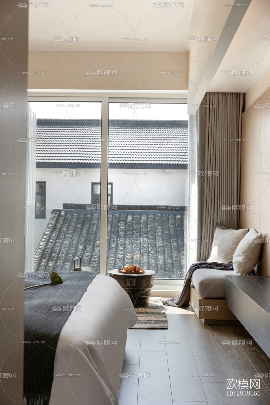 现代酒店民宿效果图下载（渲染图8）