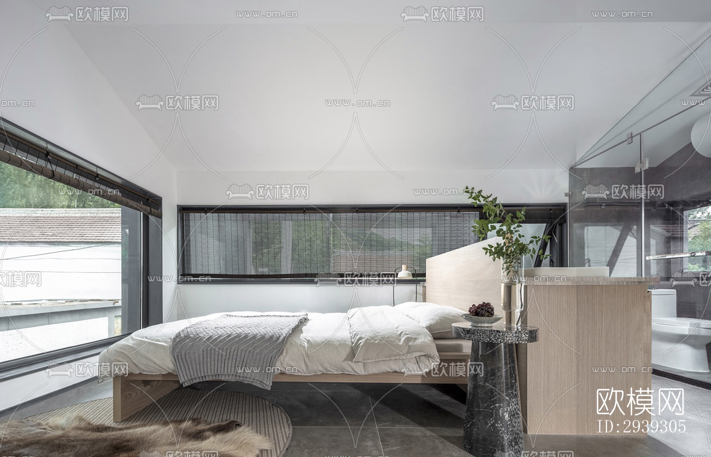 新中式酒店民宿效果图下载（渲染图13）