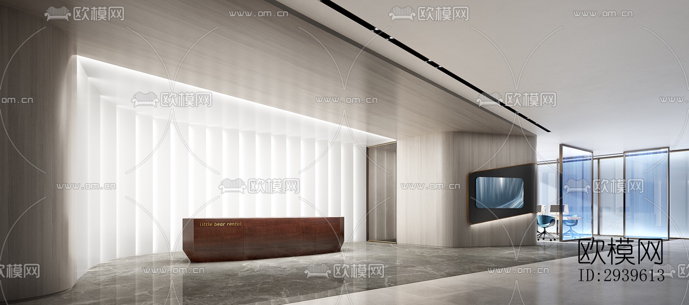 现代酒店民宿效果图下载（渲染图3）