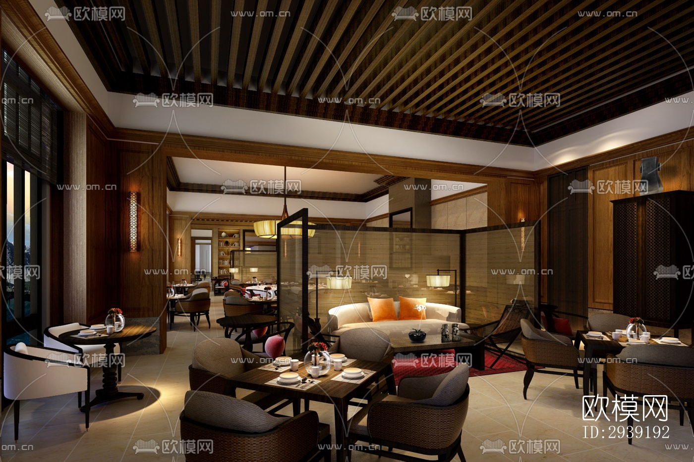 后现代酒店民宿效果图下载（渲染图2）