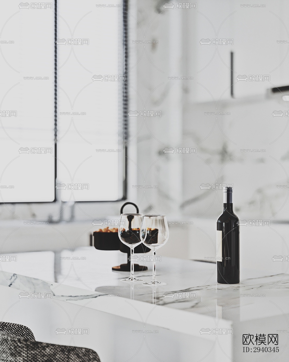 现代平层效果图下载（渲染图8）