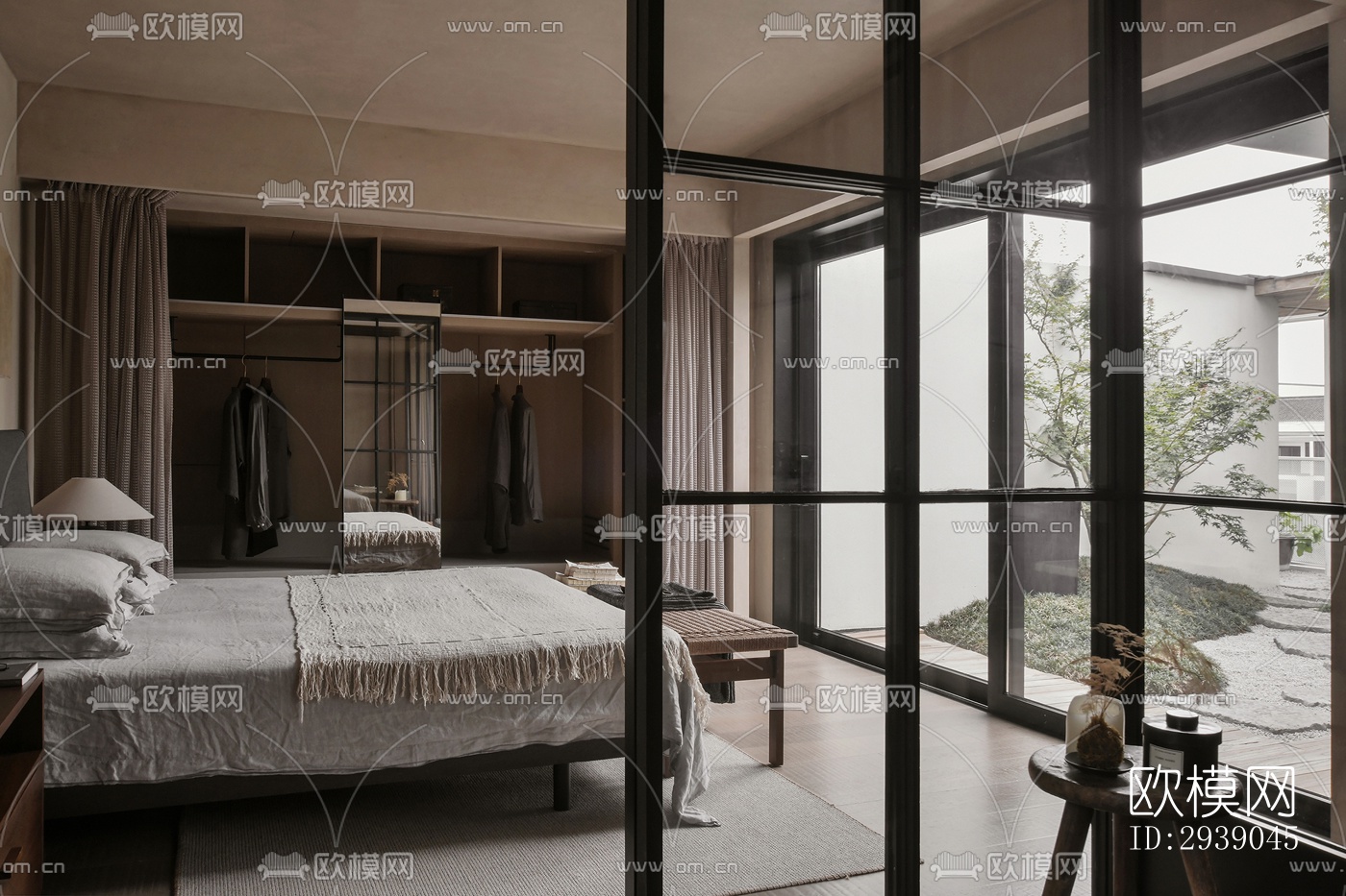 侘寂酒店民宿效果图下载（渲染图1）