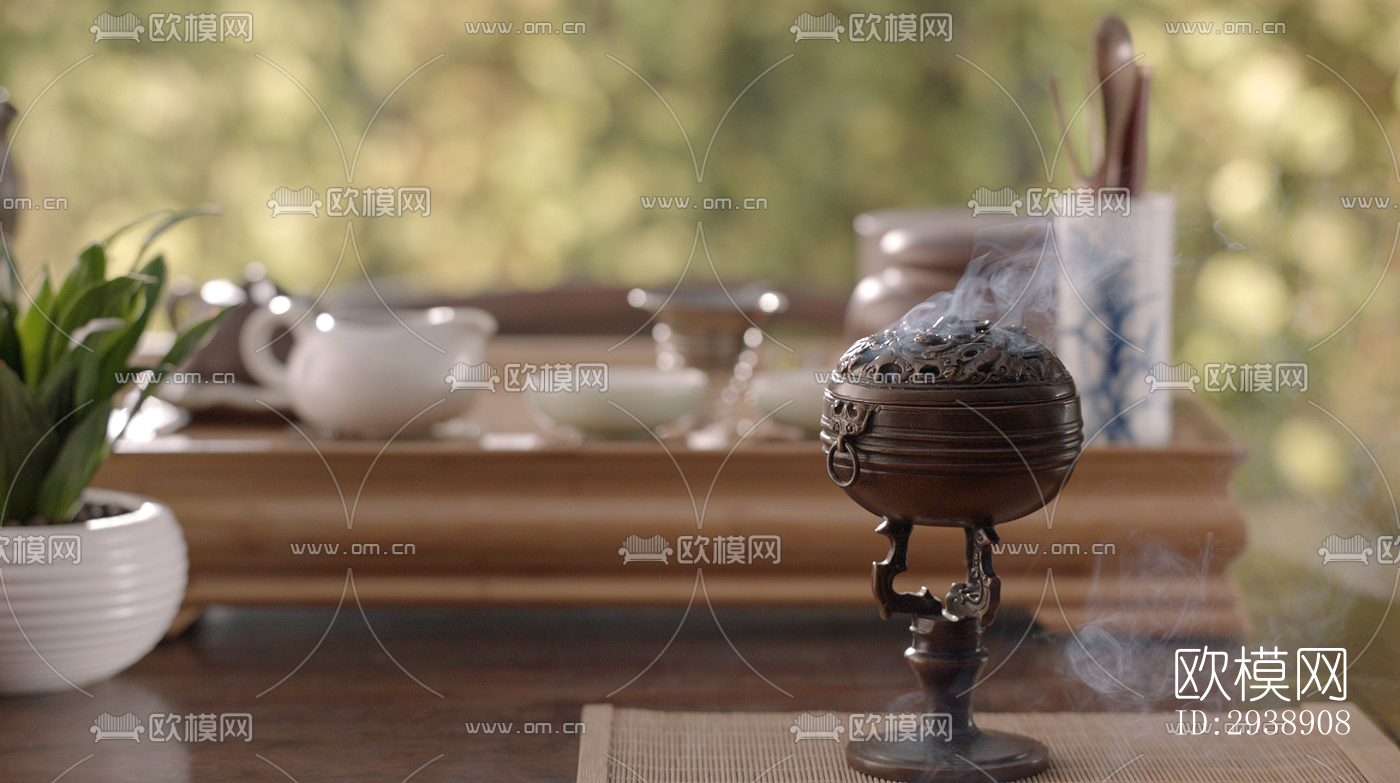 中式酒店民宿效果图下载（渲染图4）