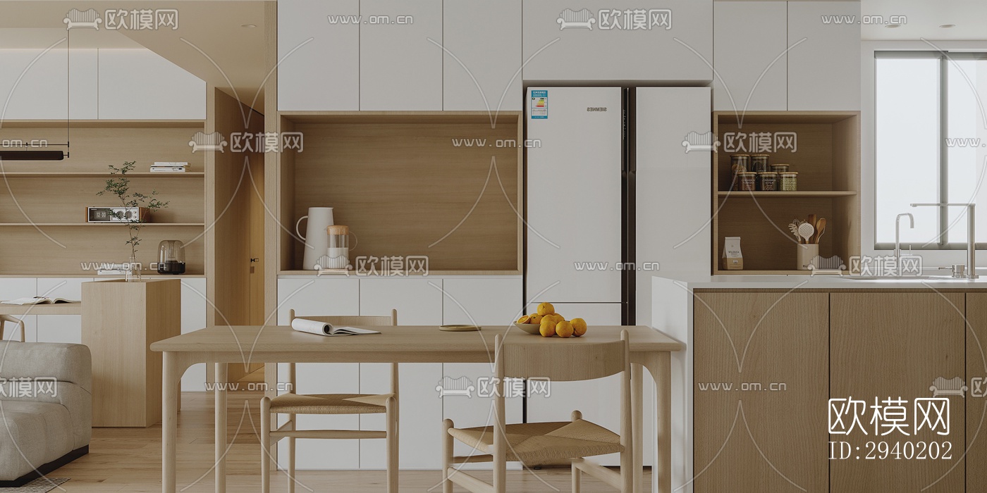 日式平层效果图下载（渲染图6）