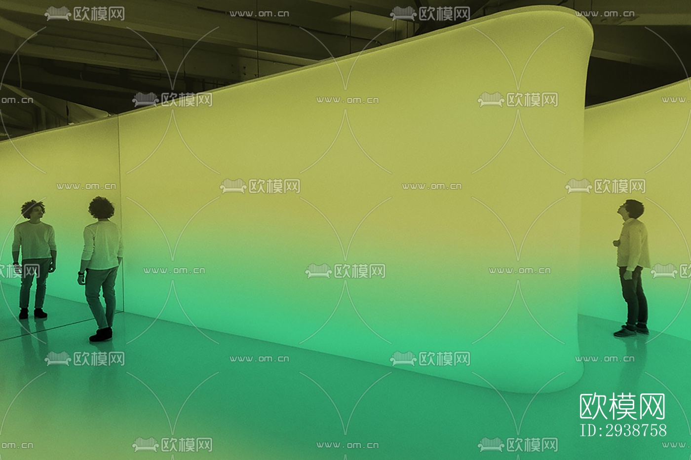 现代展览展厅效果图下载（渲染图14）