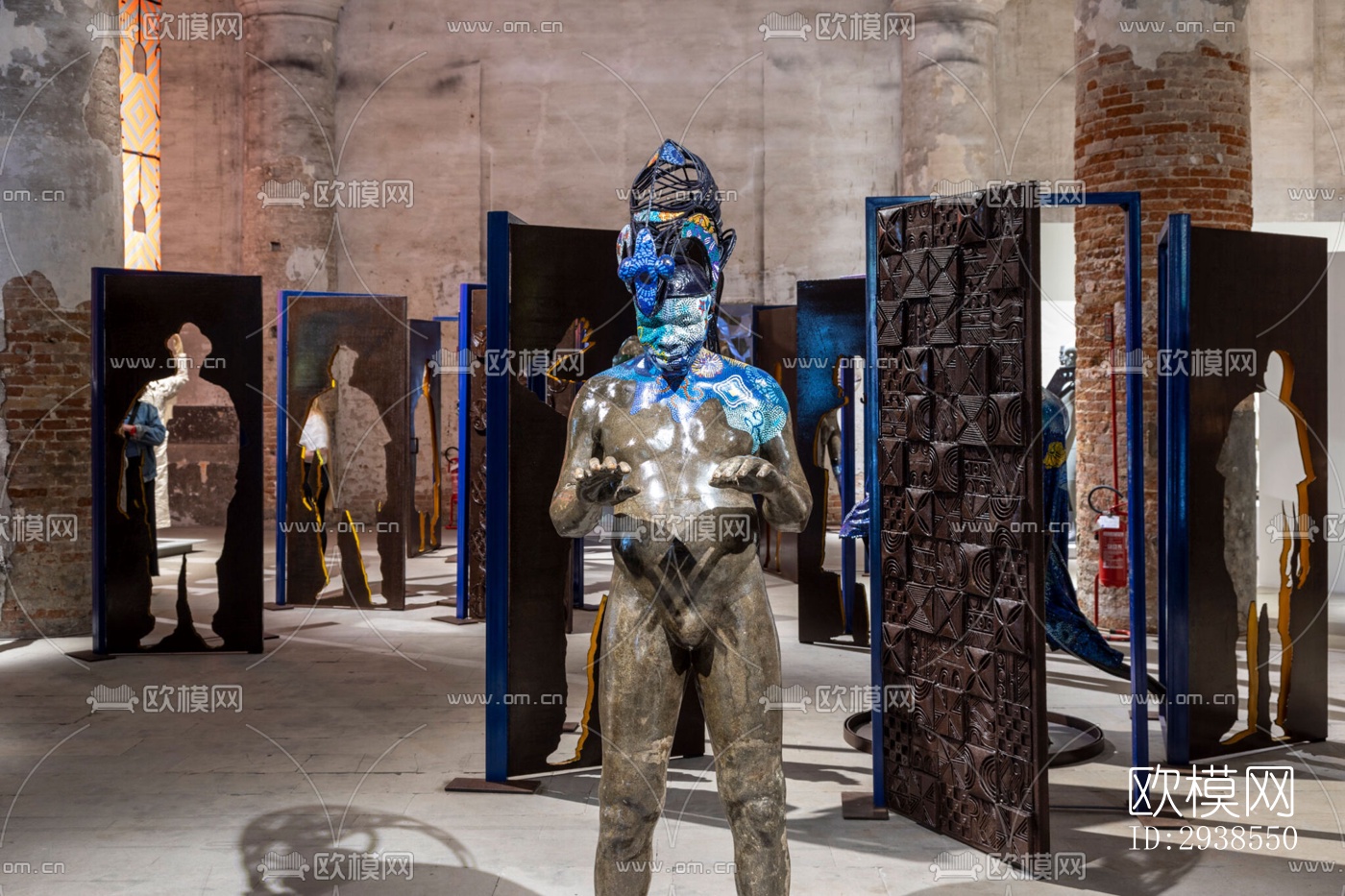 工业风展览展厅效果图下载（渲染图9）