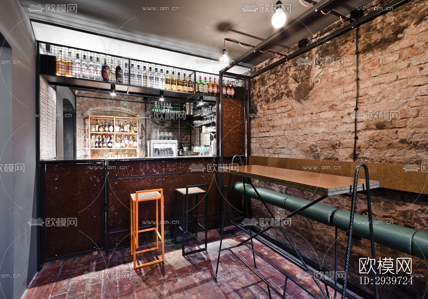 工业风酒吧效果图下载（渲染图3）