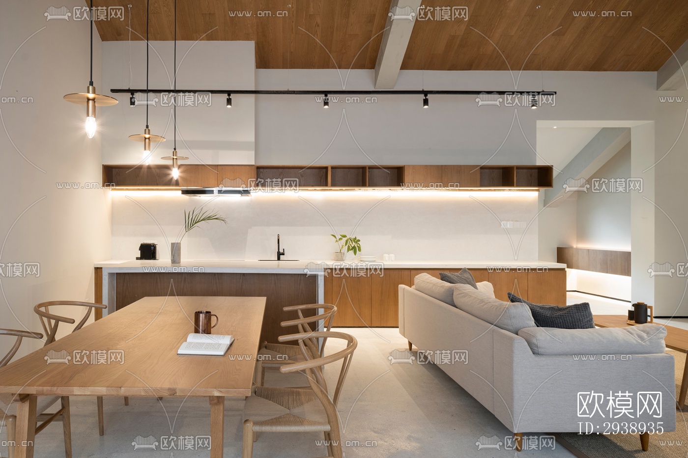 中式酒店民宿效果图下载（渲染图12）