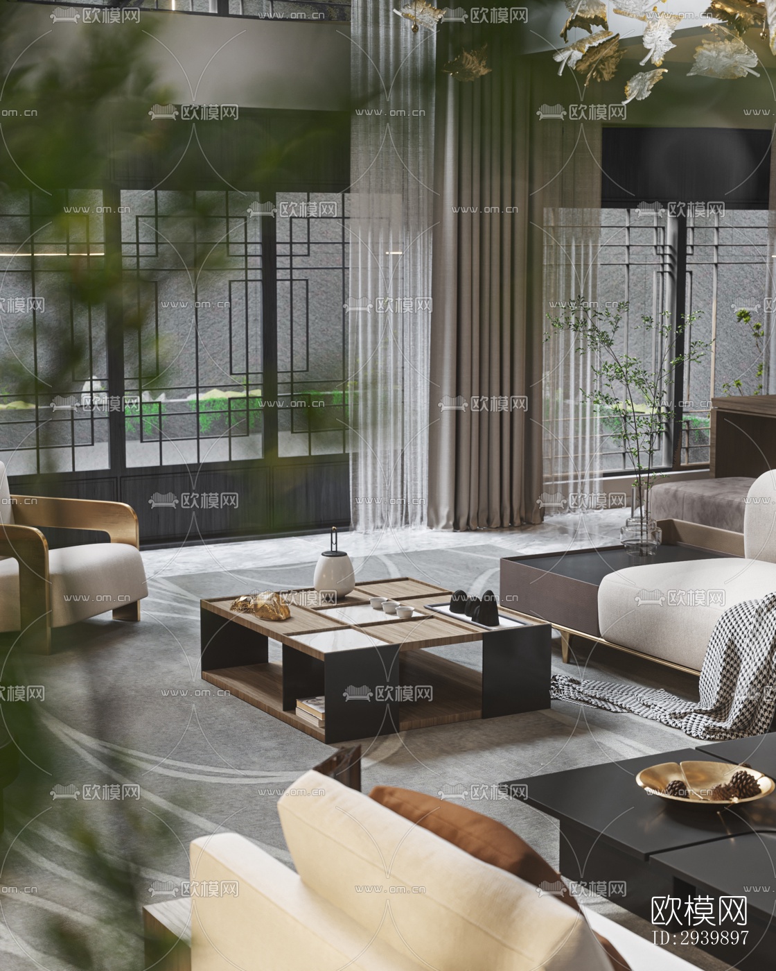 现代别墅效果图下载（渲染图2）