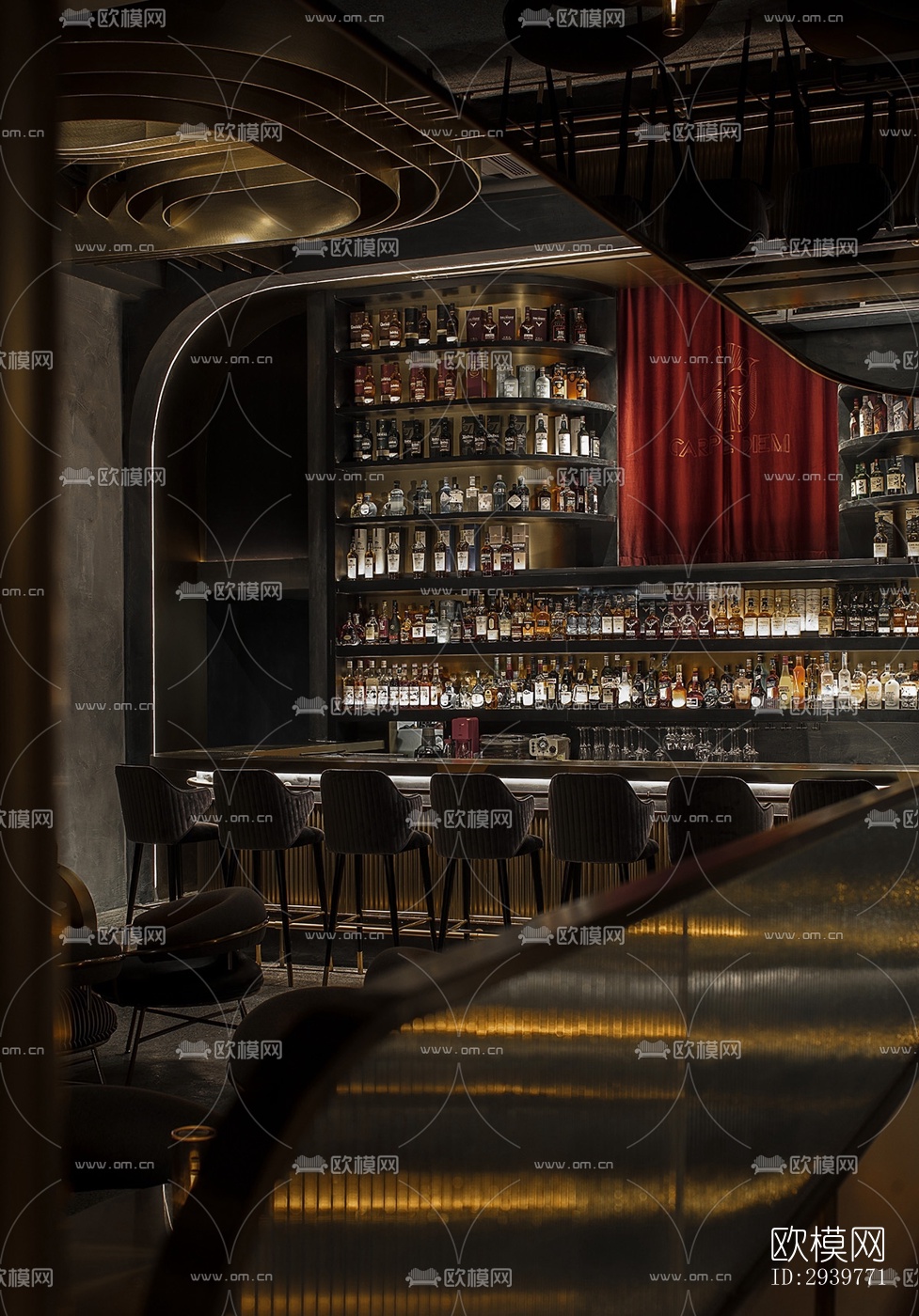 现代酒吧效果图下载（渲染图15）