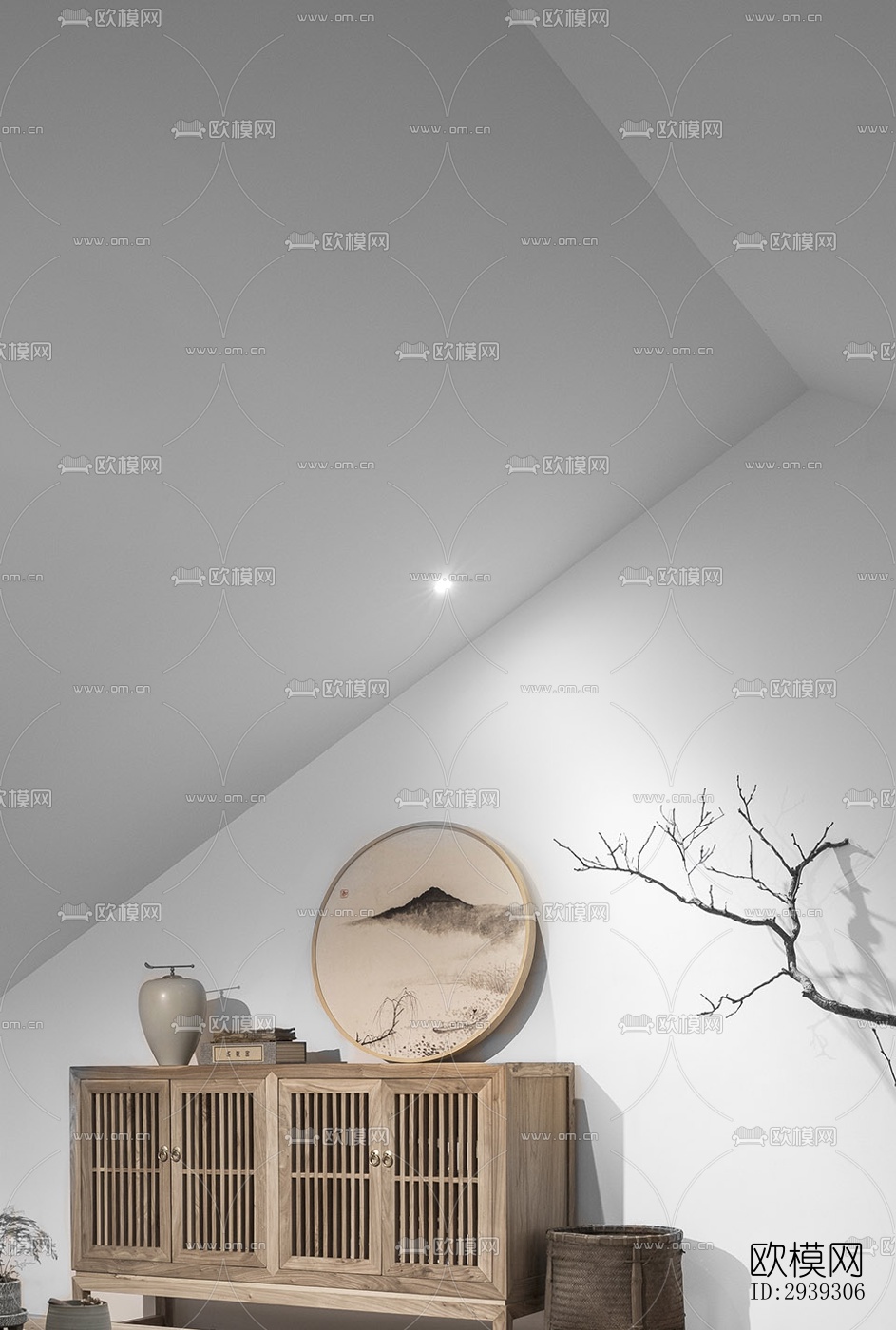 新中式酒店民宿效果图下载（渲染图15）