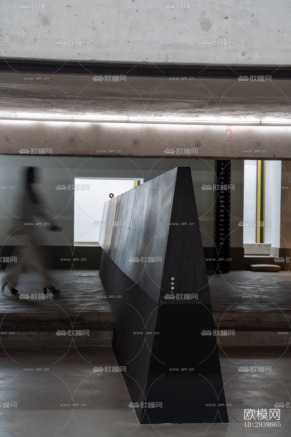 现代展览展厅效果图下载（渲染图1）