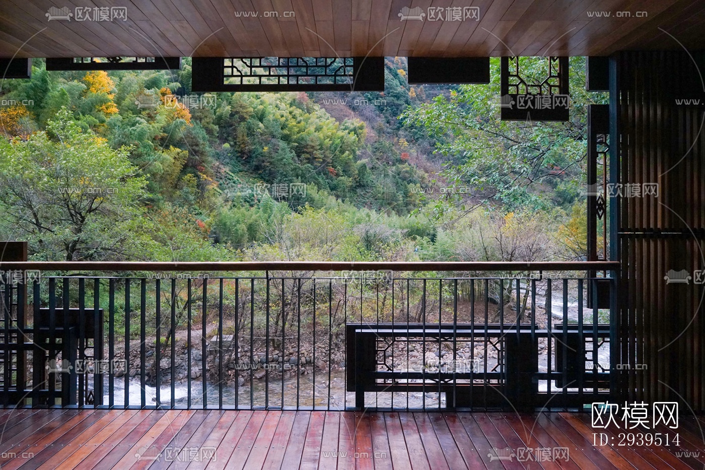 现代酒店民宿效果图下载（渲染图12）