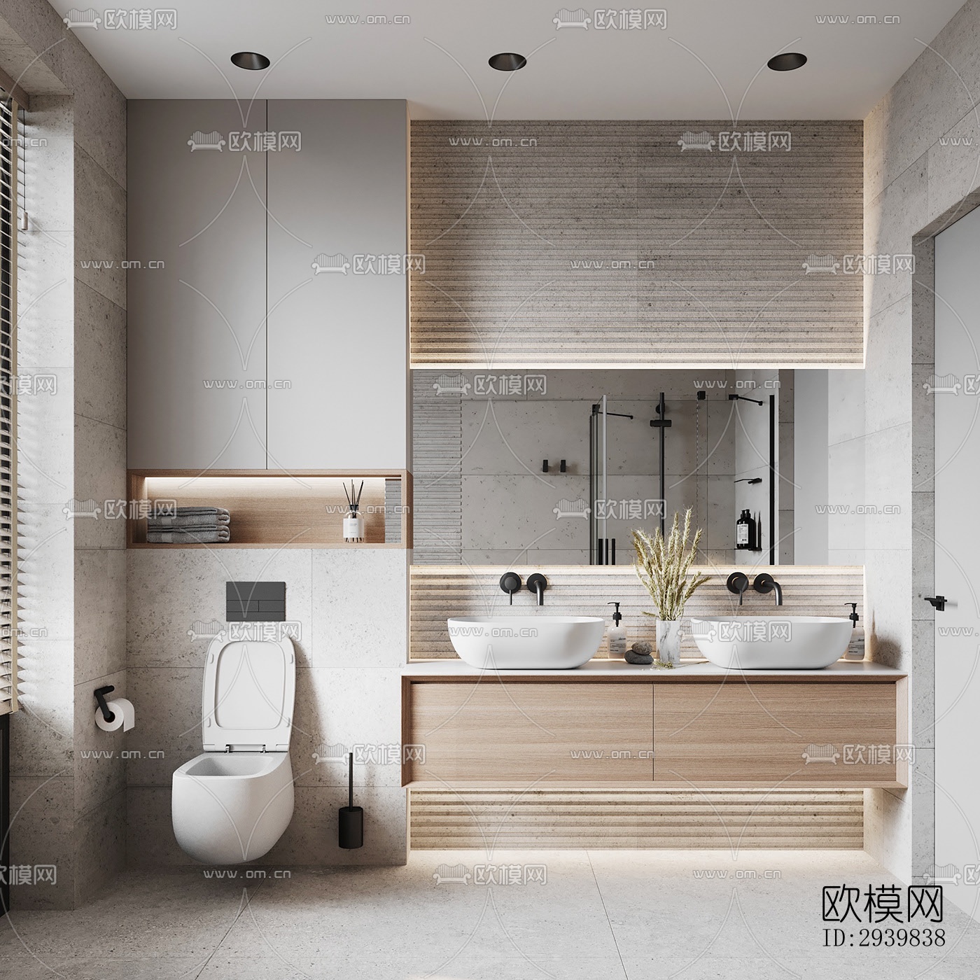 现代公寓效果图下载（渲染图11）