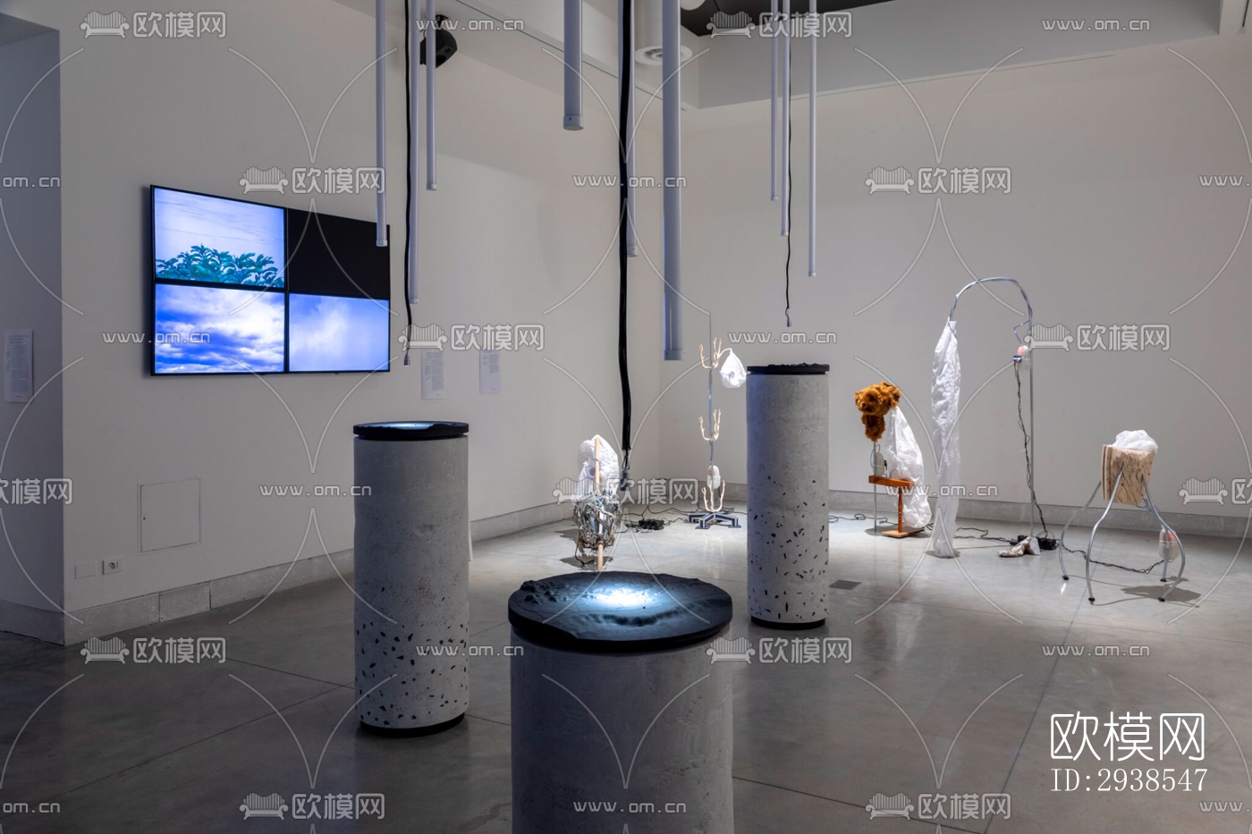 工业风展览展厅效果图下载（渲染图18）