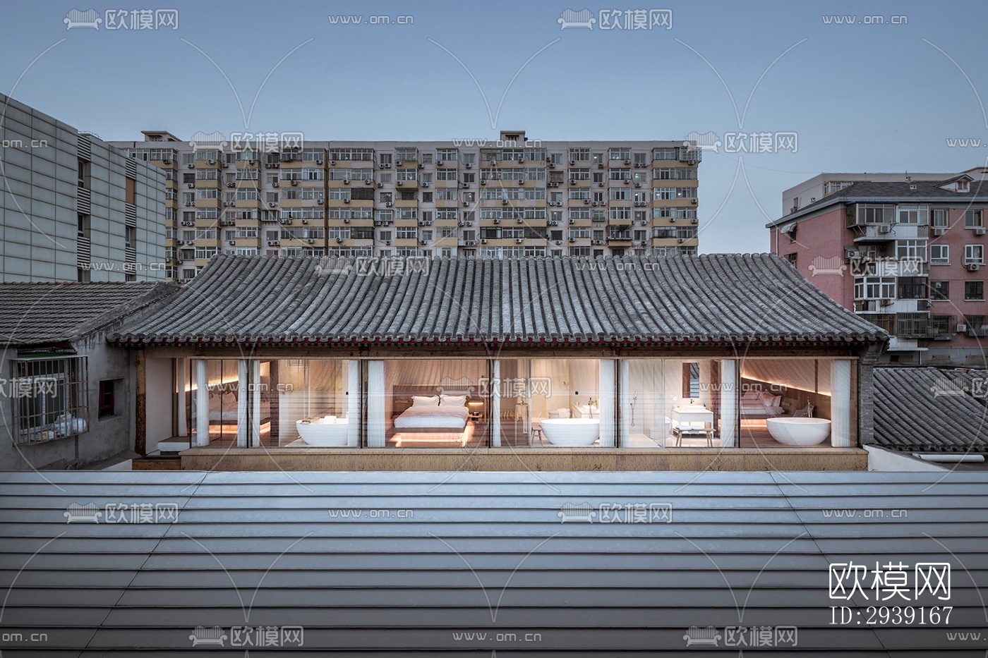 北欧酒店民宿效果图下载（渲染图4）