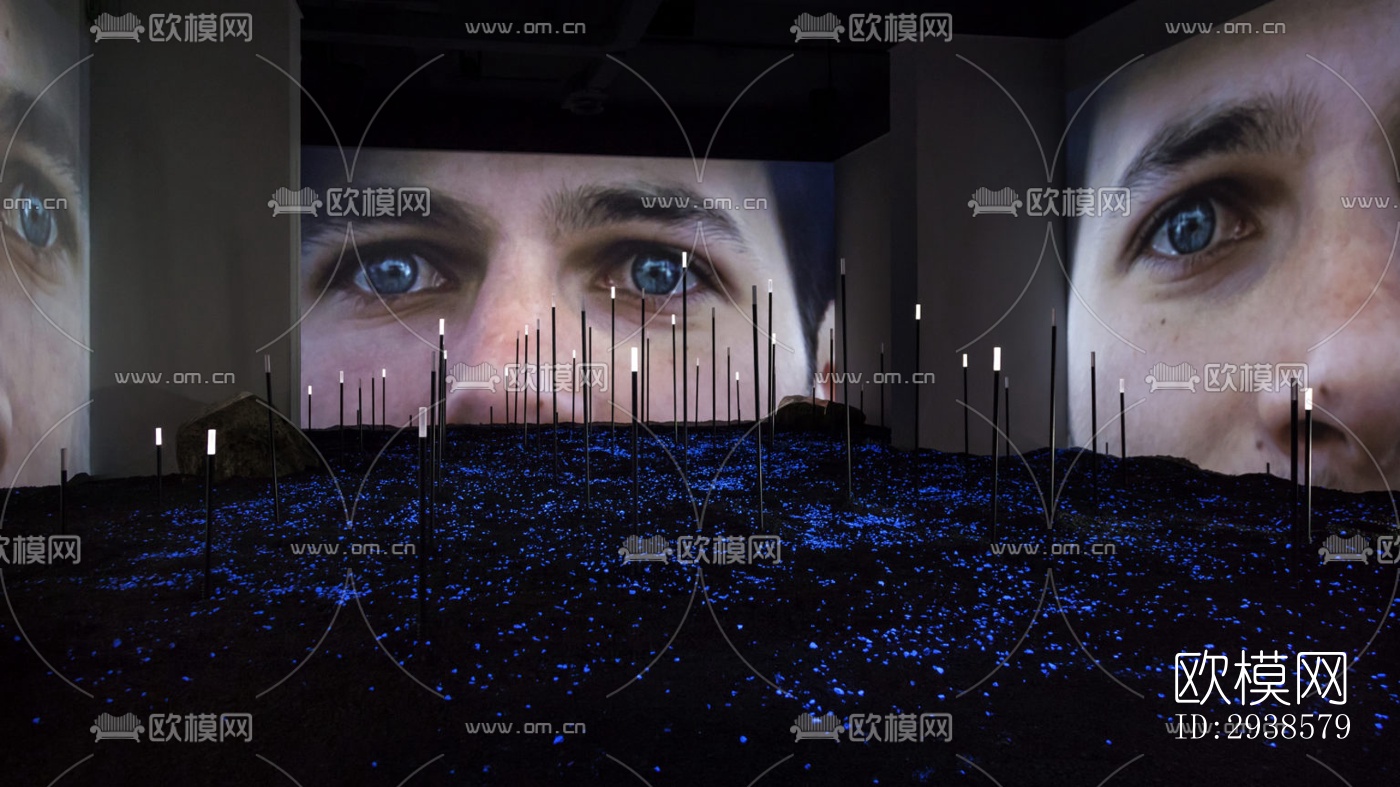 工业风展览展厅效果图下载（渲染图8）