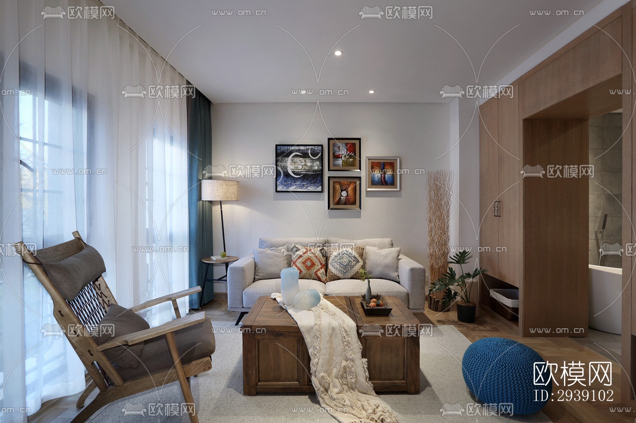 北欧酒店民宿效果图下载（渲染图13）